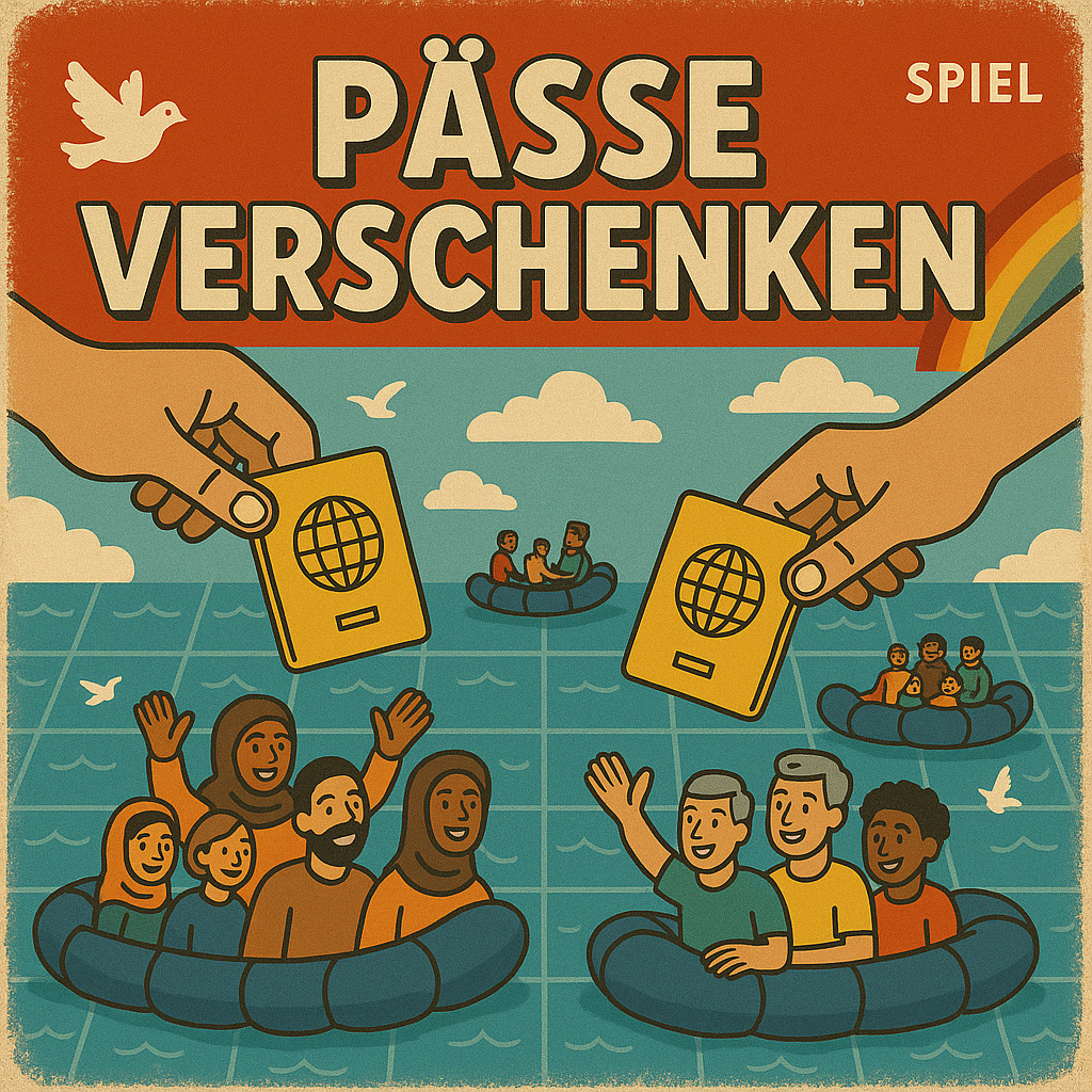 Pässe verschenken - Ein Brettspiel voller Hoffnung